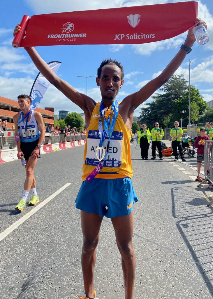 Winner of the JCP Swansea Half Marathon