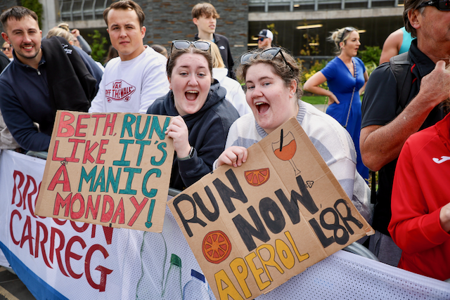 Spectators at Swansea Half Marathon - Wales' flattest and fastest half marathon event