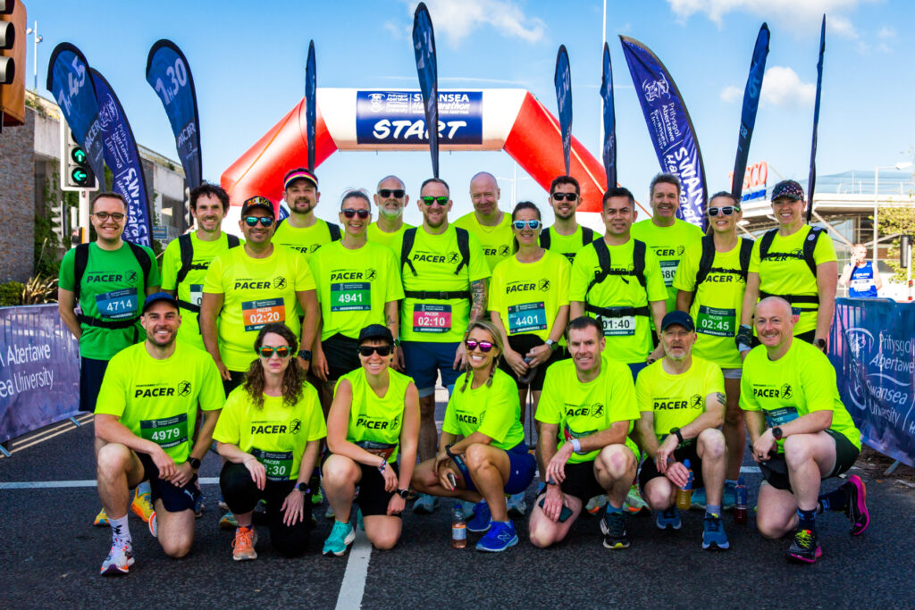 Pacer Team at the Swansea Half Marathon