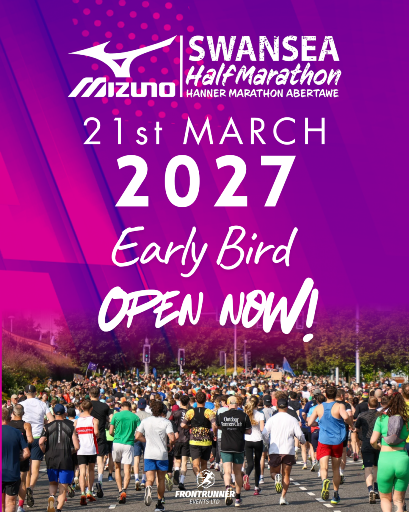 Super Early Bird for the 2027 Mizuno Swansea Half Marathon