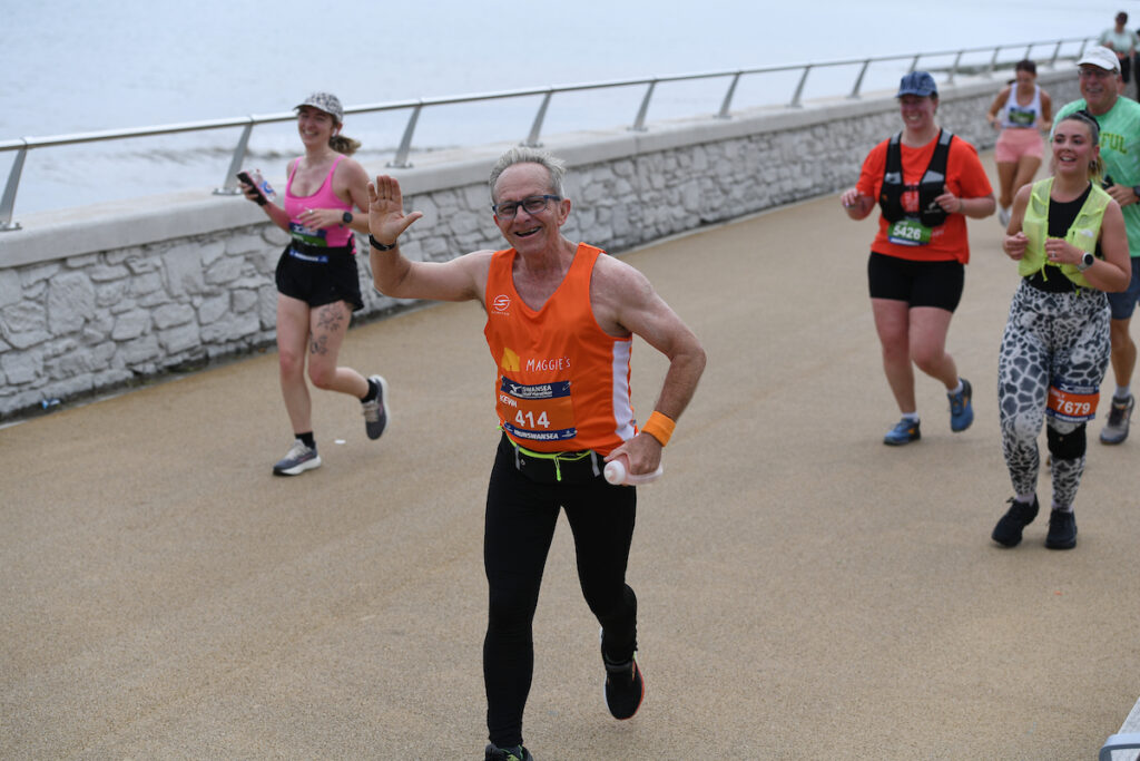 Maggie's Swansea Runner at the Mizuno Swansea Half Marathon 2026, Swansea, Wales, 7 June 2026